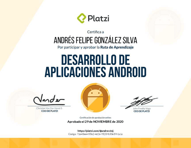 Certificado