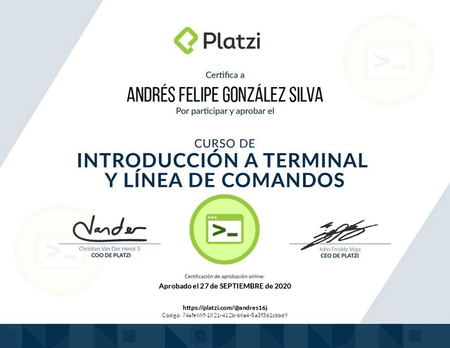 Certificado